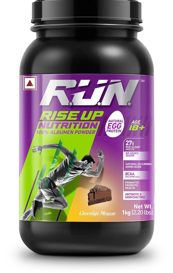 R.U.N  Rise Up Nutrition Egg Albumen Powder (Choco Mousse) - 1 kg