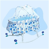 MEE MEE COMFY BABY ROCKING CRADLE WITH MOSQUITO NET | MOVABLE BABY CRADLE WITH ROCKING FEATURE