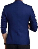 Luxrio Formal Wear Polyester Viscose Single Breasted For Men - navy