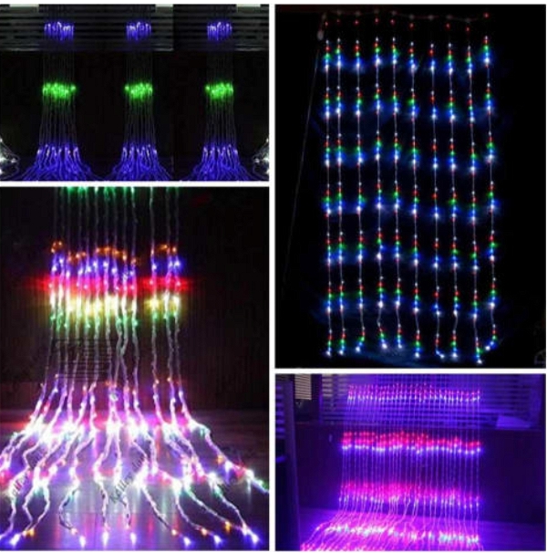 Prince Pixel Water Fall Corded Electric 5m Length Festive & Decorative Lights. - 5m