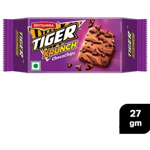 Britannia Tiger Krunch Choco Chip Biscuits 27g