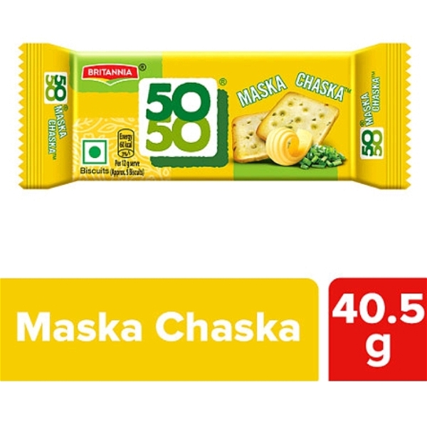Britannia 50-50 Maska Chaska Biscuits 40.5g