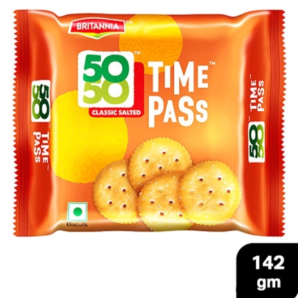 Britannia Time Pass Salted Biscuits 142g