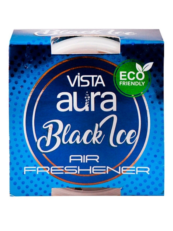 Vista Aura Black Ice Car Freshener Gel 50g