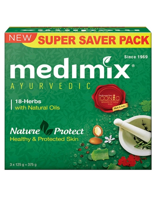 Medimix Ayurvedic 18-herbs Classic Soap 125g(Pack Of 3)