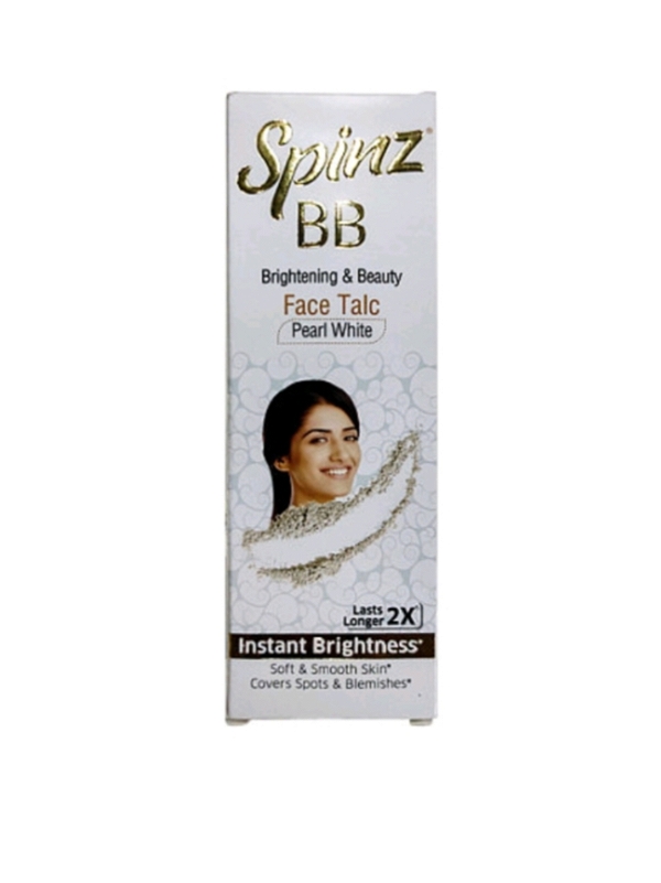 Spinz BB Brightening & Beauty Pearl White Face Talc 80g