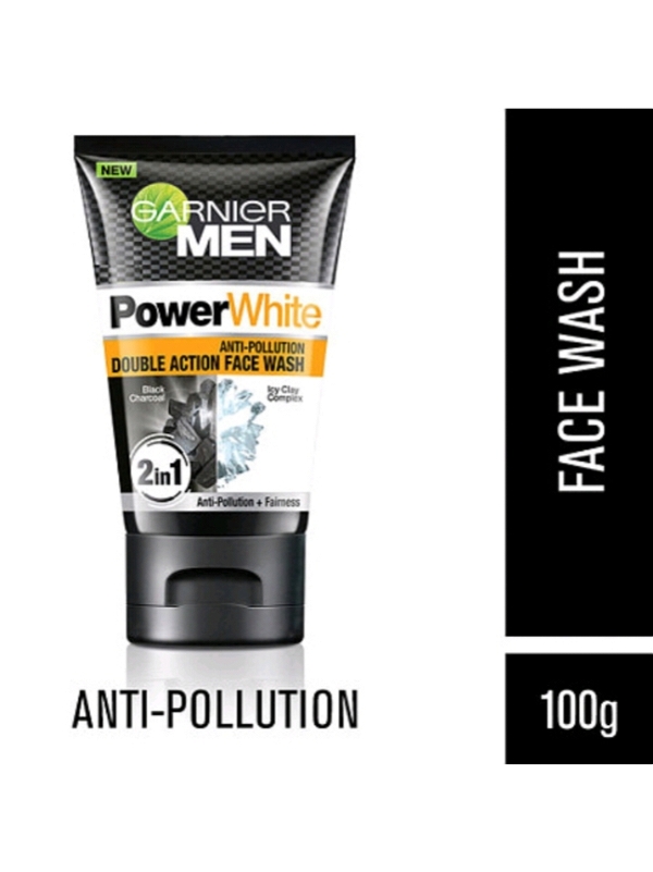 Garnier Men Power White Anti-pollution Double Action Face Wash 100g