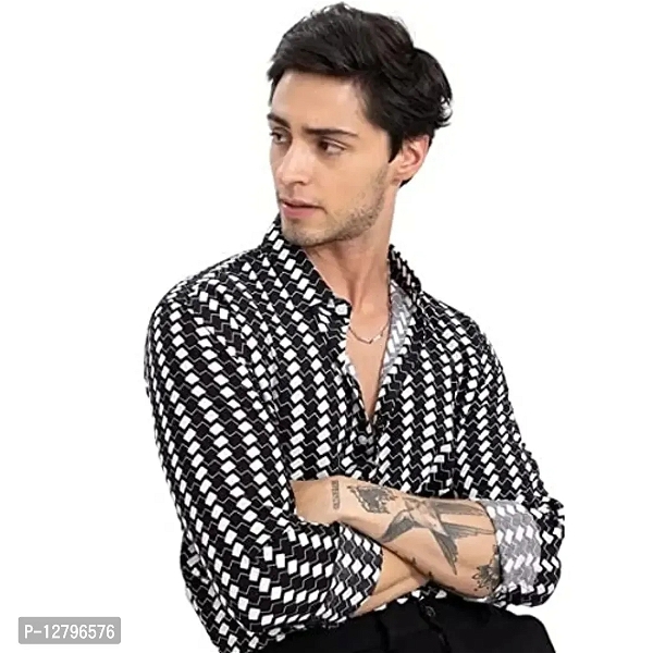 Stylish Lycra Short Sleeve Shirt For Men - XL