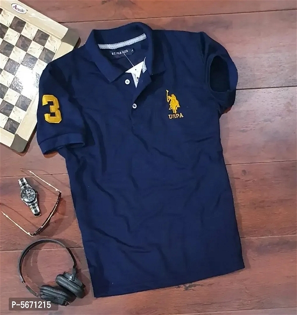 Men's Polycotton Polo Collar T-shirt - Xl