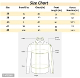 Men's Regular Fit Cotton Solid Casual Shirts  - M