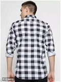 Men's Multicoloured Cotton Checked Long Sleeves Slim Fit Casual Shirt - XXL