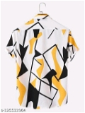 Het Fashion Men's Regular Lycra Casual Printed Half Sleeve Shirt For Men - XL