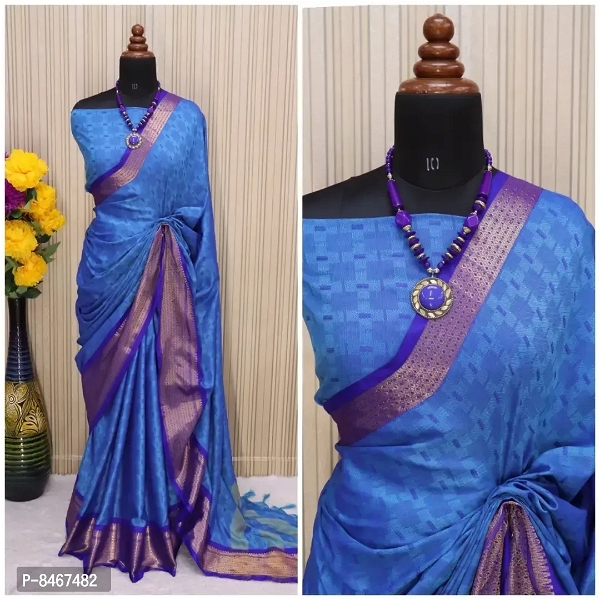Beautiful Pure Silk Printed Saree with Blouse piece 