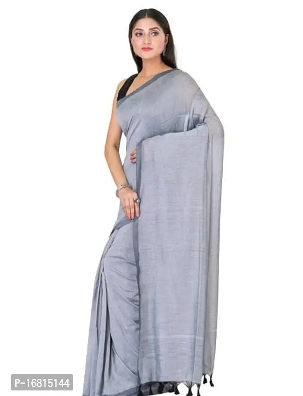 Handloom Cotton Saree With Blouse Piece 