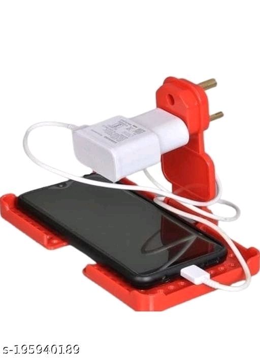 Iva Mart Multi Purpose Wall Holdar Stand For Charging Mobile Just Fit In Socket And Hang