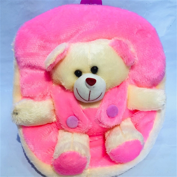 Fur Teddy Cute School Bag - Pink