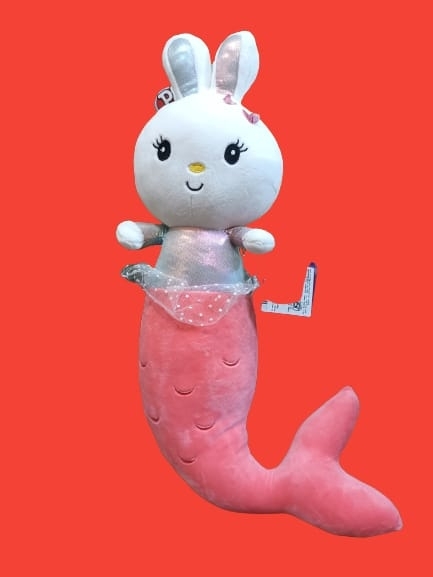 Mermaid bunny 40 cm soft toy - Pink