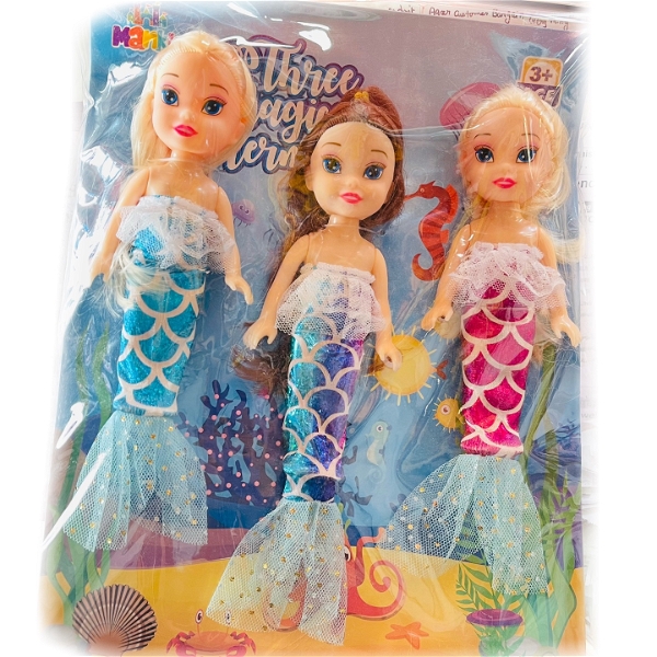 Three magical mermaids doll
