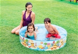Intex TOYS Water Pool for Kids - Outdoor&Indoor Swimming Pool Bath Tubs for Kids, Portable & Foldable Baby Bathing Tub, Foldable Travel Tub with Pool Toy & Air Pump Accessories (5 Feet)