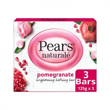 Pears Naturale Pomegranate Brightening Bathing Bar - 125g (Pack Of 4)