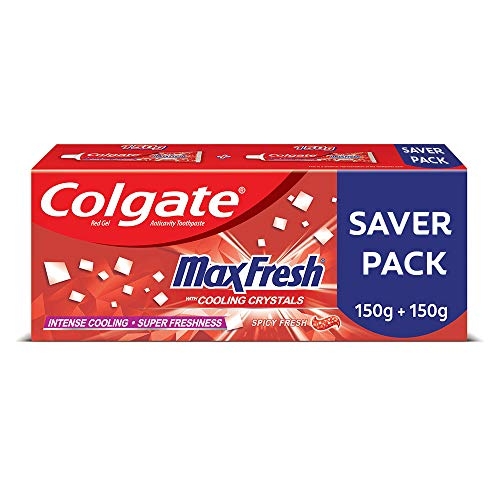 Colgate Maxfresh Toothpaste Gel - Anticavity, Spicy Fresh, Saver Pack - 300 g