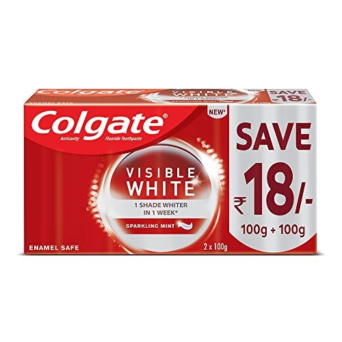 Colgate Visible White Teeth Whitening Toothpaste - 100 g ( Pack Of 4)