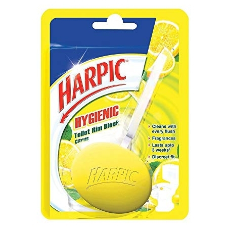 Harpic Hygienic Toilet Cleaner- Rim Block, Citrus - 26g