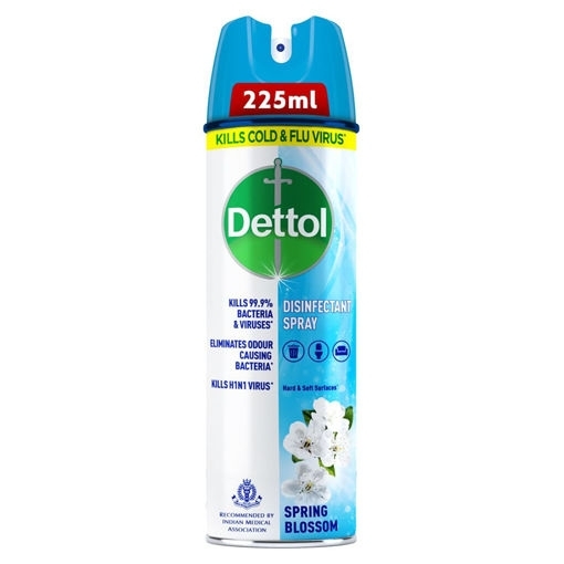 Dettol Surface Disinfectant Spray - Spring Blossom, Kills Germs & Bacteria - 225ml