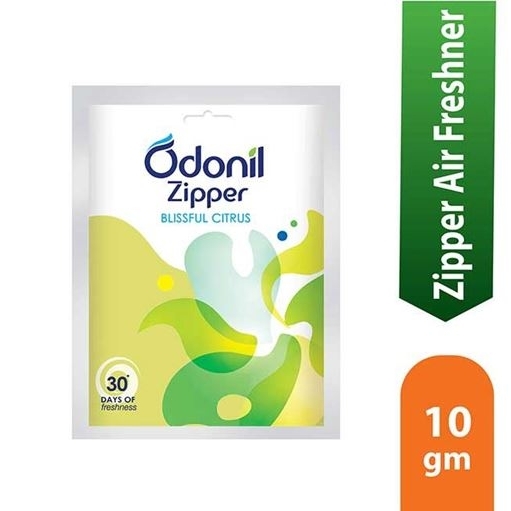 Odonil Air Freshener- Zipper, Blissful Citrus - 10g