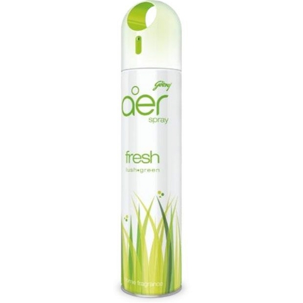 Godrej Aer Air Freshener Spray- Fresh, Lush Green , Home Fragrance - 240ml
