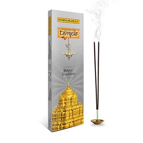 Mangaldeep Agarbatti- Fragrance Of Temple, Silver Tradition - 50pcs Sticks