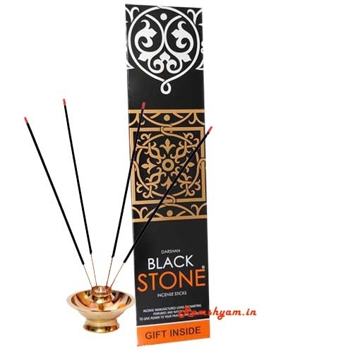 Darshan Agarbatti- Balck Stone Incense Sticks,  - 90g