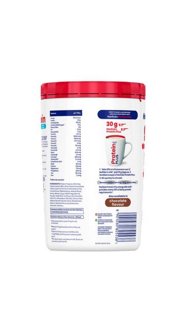 Horlicks Protein Plus - Scientifically Designed High Protein Drink - 400g