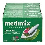 Medimix Ayurvedic 18 Herb Soap Fast Acting Ayurveda, Classic - 75g (Buy 5 Get 1 Free)