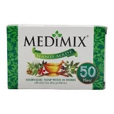Medimix Ayurvedic Bathing Soap With 18 Herbs - Effective For Skin Problems - 75g
