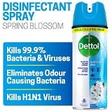 Dettol Surface Disinfectant Spray - Spring Blossom, Kills Germs & Bacteria - 225ml