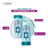 Loreal Paris Extraordinary Clay Purifying & Hydrating Conditioner - Oily Scalp & Hair, Free Flowing Hair - 65ml