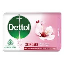 Dettol Bathing Bar Soap, Skin Care With Pure Glycerine, Protection From Skin Infection Causing Germ - 75g - Buy 3 Get 1 Free