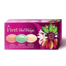 Vivel Ved Vidya Luxury Soap Bars - 100g (Pack Of 6)