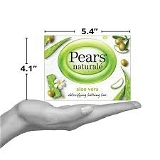 Pears Naturale Aloe Vera, Detoxifying Bathing Bar - 125g (Pack Of 3)