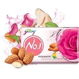 Godrej Rosewater & Almond - Natural Oils - 100g (Pack Of 5)
