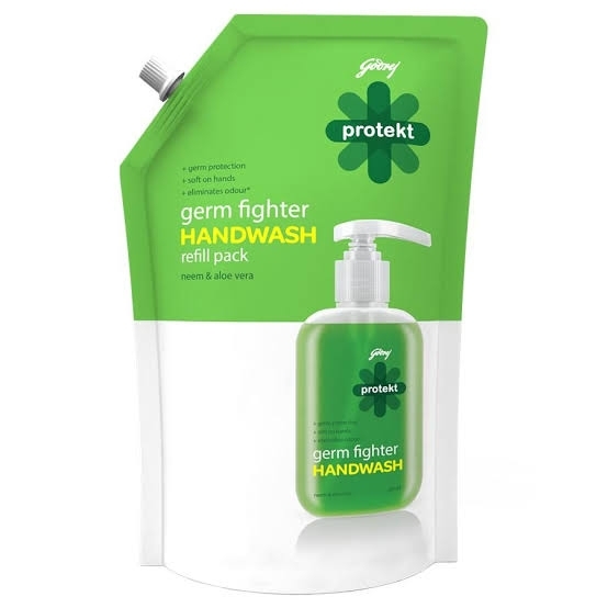 Godrej Liquid Hand Wash Refill -Germ Fighter Neem And Aloe Vera, Keep Skin Hydrated - 750ml