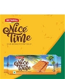 Britannia Nice Time Coconut Biscuit, Sugar Showered Coconut Biscuit  - 143g