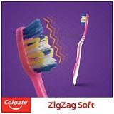 Colgate Zigzag+ Antibacterial Toothbrush Medium - 3pcs