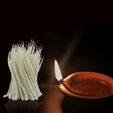 Om Bhakti Lamp Wicks- Wick For Diya Cotton Long Batti 5 - 75pcs