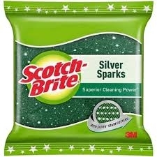 Scotch-Brite Silver Sparks- Superior Cleaning Power - 3pcs