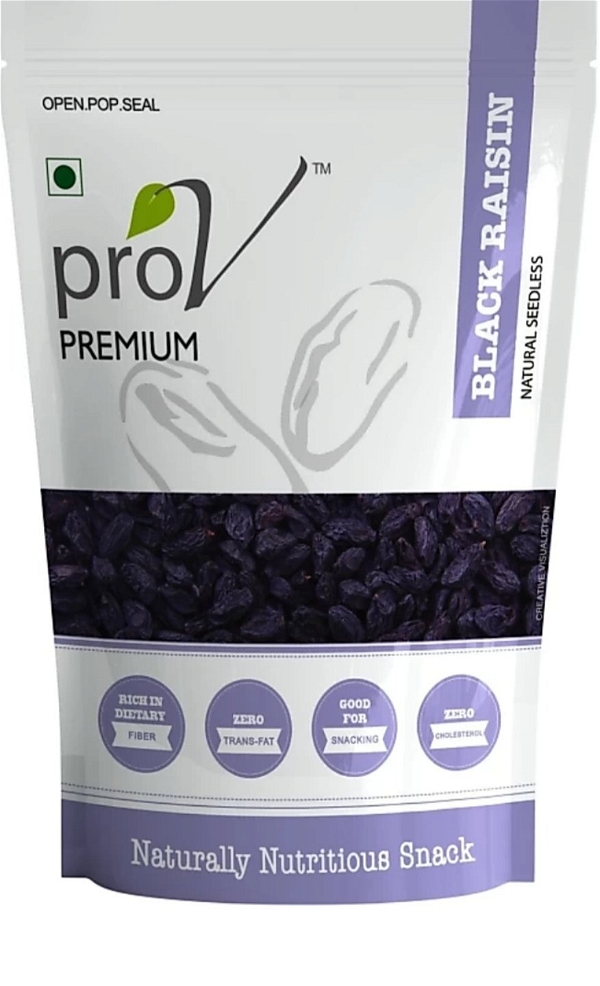 ProV Natural  Seedless Black Raisins - 250gm