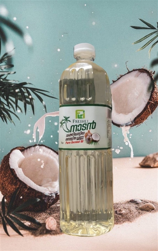 Coconut Oil /Purely Traditionally made ( ചക്കിലാട്ടിയ വെളിച്ചെണ്ണ) - 500ml