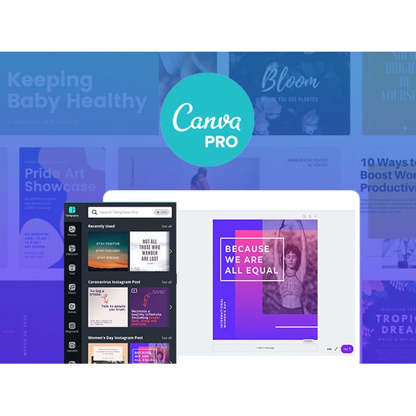 Canva Pro 1 Month - Monthly