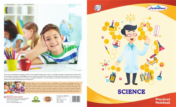 Paramount Single Line Science Practical Notebook - 116